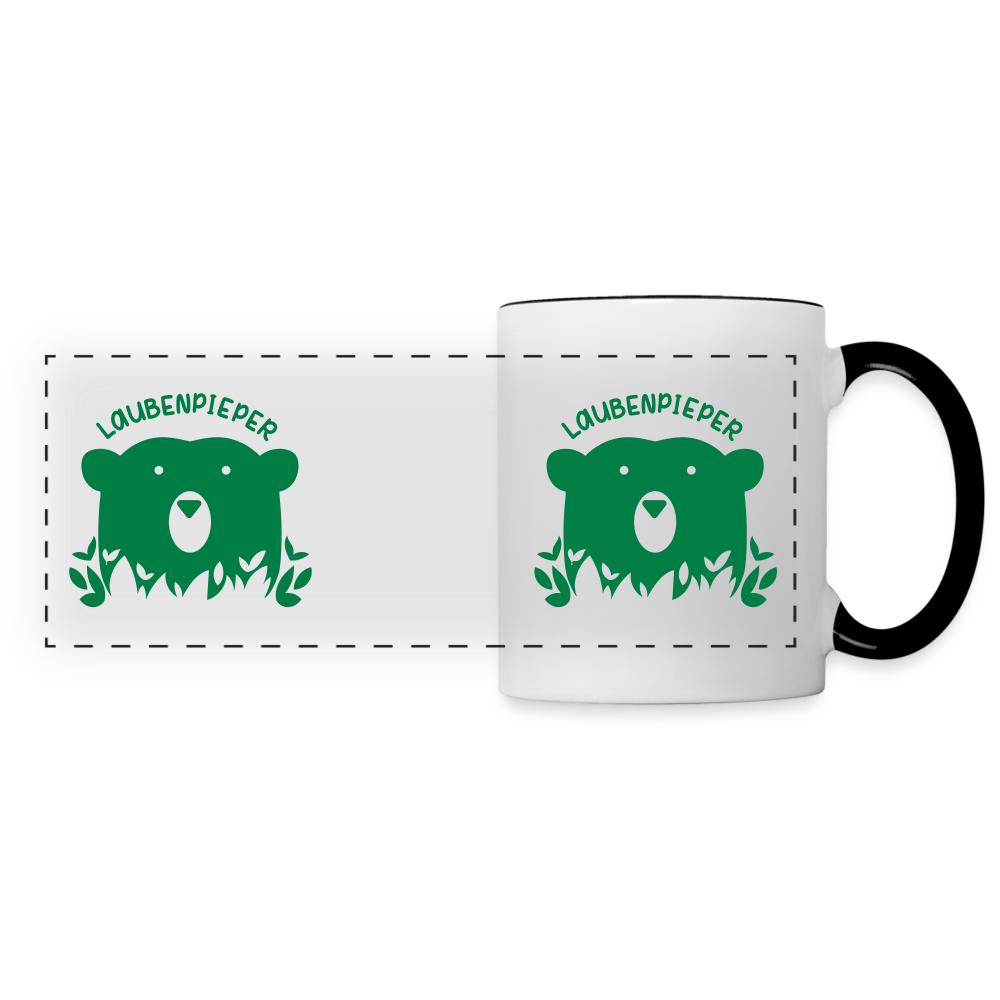 Laubenpieper - Tasse zweifarbig - Weiß/Schwarz