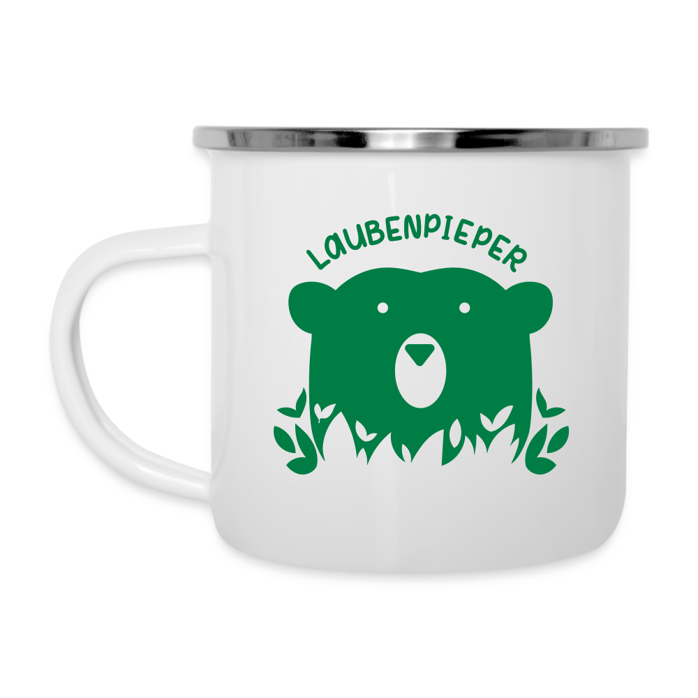 Laubenpieper - Emaille Tasse