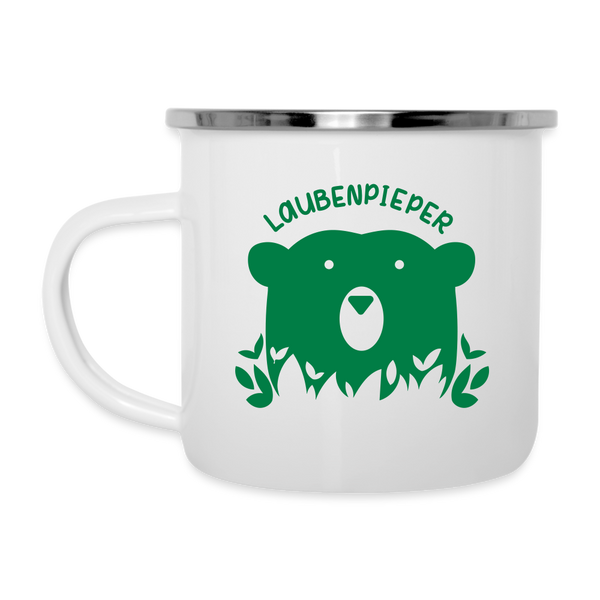 Laubenpieper - Emaille Tasse