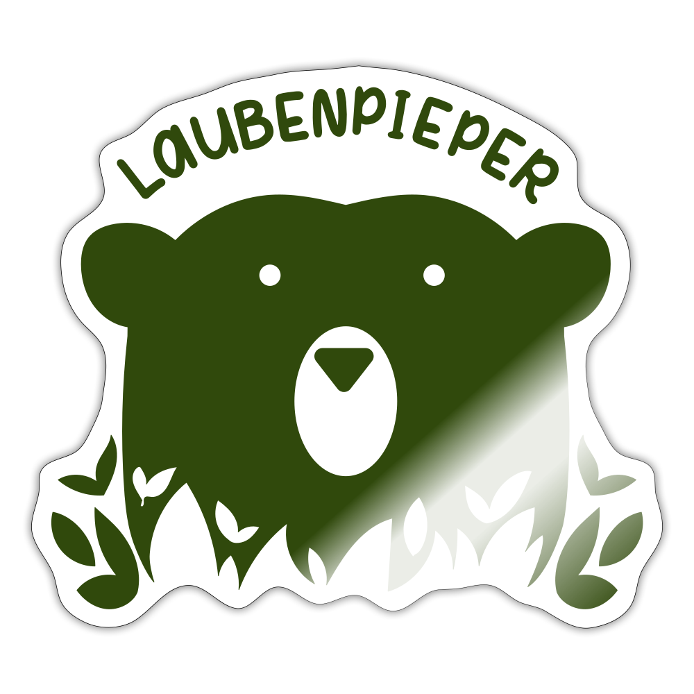 Laubenpieper - Aufkleber - Weiß glänzend