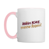 Mein Kiez, meine Regeln! - Tasse zweifarbig - Weiß/Pink