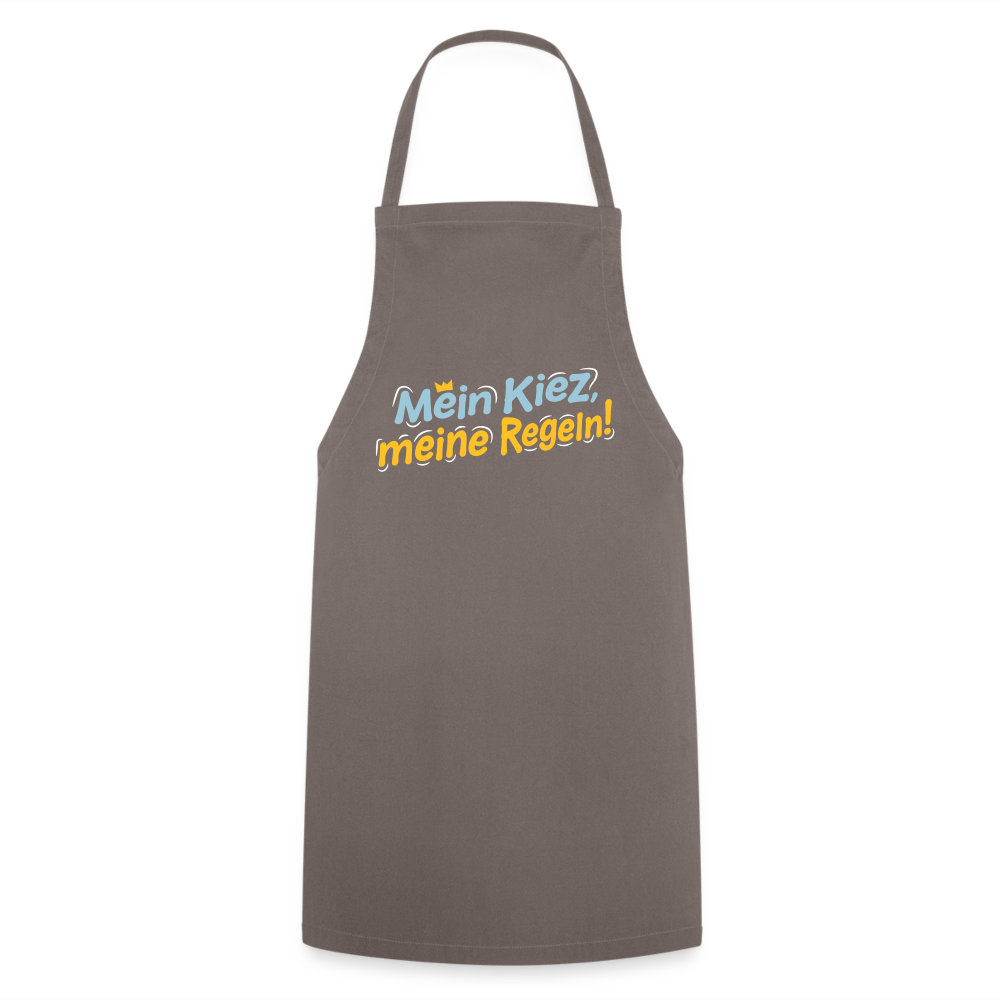 Mein Kiez, meine Regeln! - Kochschürze - Grau