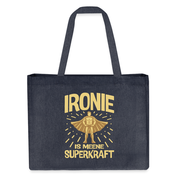 Ironie is meene Superkraft! - Shopping Bag - midnight Blue