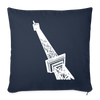 Der Funkturm - Sofakissen mit Füllung (45 x 45 cm) - Navy
