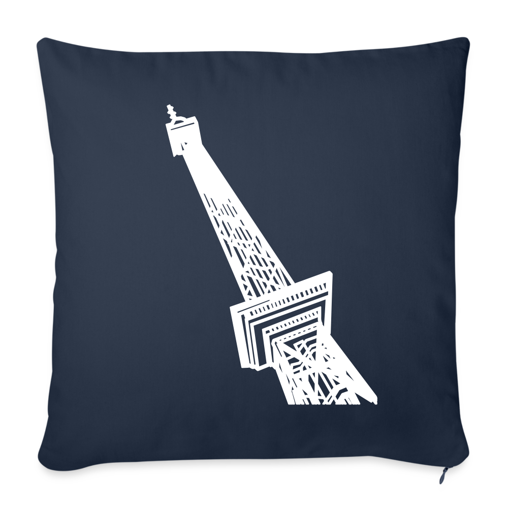Der Funkturm - Sofakissen mit Füllung (45 x 45 cm) - Navy