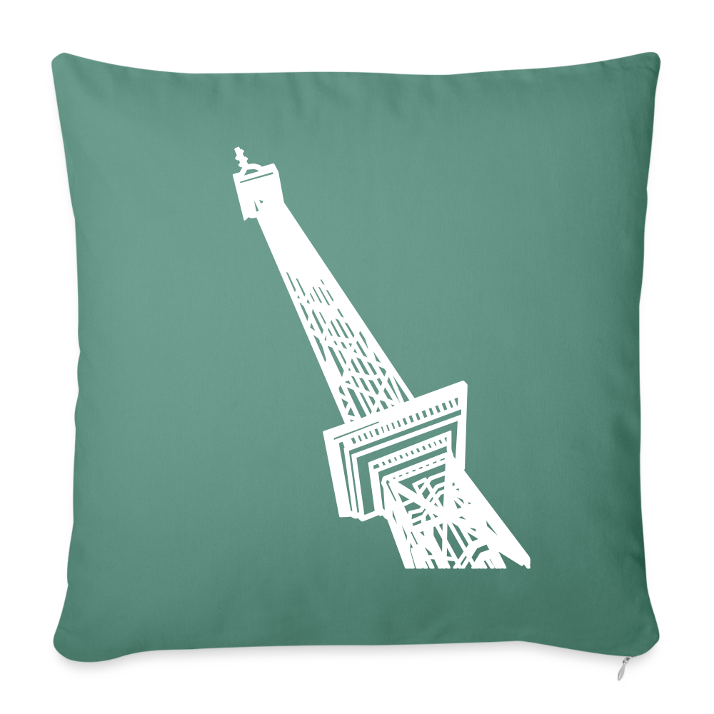 Der Funkturm - Sofakissen mit Füllung (45 x 45 cm) - Tanngrün