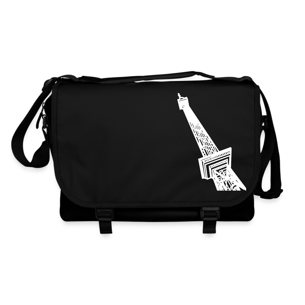 Der Funkturm - Umhängetasche - Schwarz/Schwarz