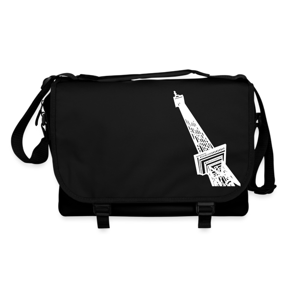Der Funkturm - Umhängetasche - Schwarz/Schwarz