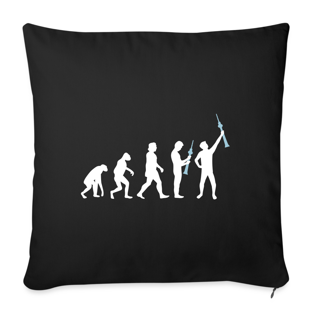 Evolution - Sofakissen mit Füllung (45 x 45 cm) - Schwarz