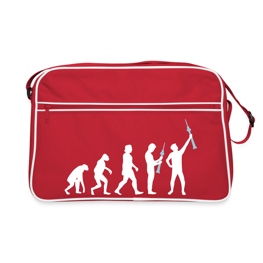 Evolution - Retro Tasche - Rot/Weiß