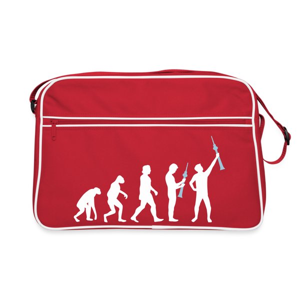 Evolution - Retro Tasche - Rot/Weiß