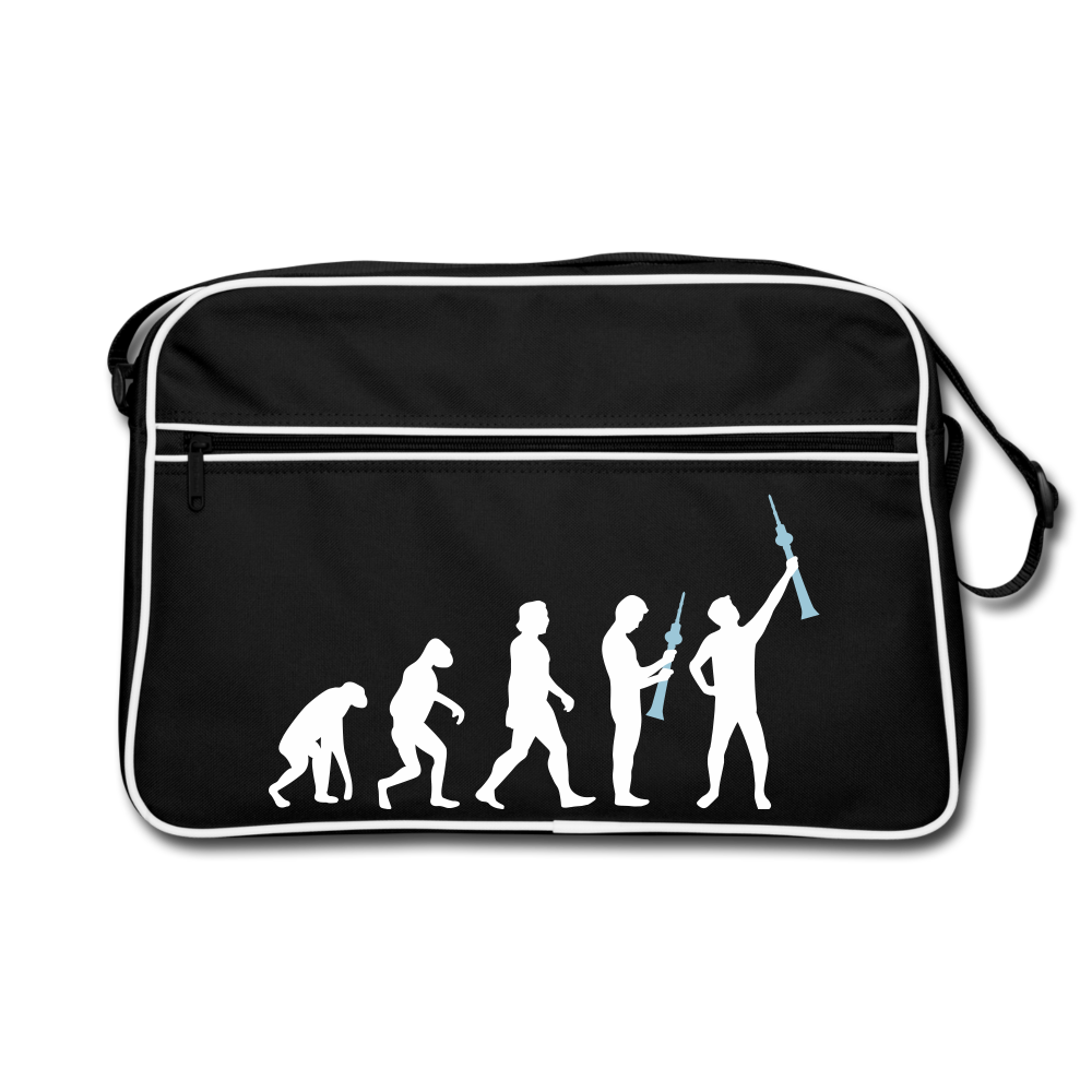Evolution - Retro Tasche - Schwarz/Weiß