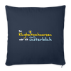 Bei Klugheitsschmerzen wär' ick unsterblich - Sofakissen mit Füllung (45 x 45 cm) - Navy