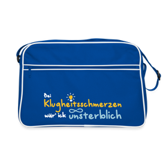 Bei Klugheitsschmerzen wär' ick unsterblich - Retro Tasche