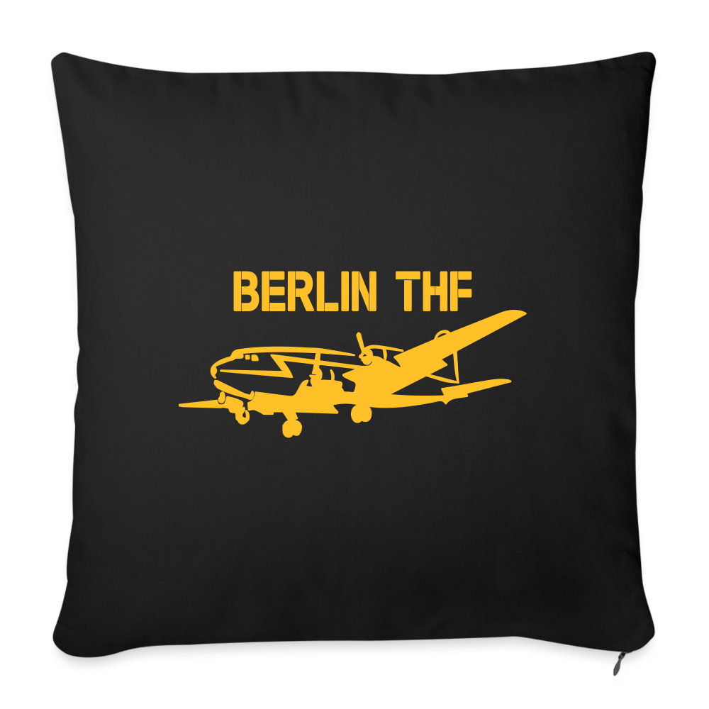 Berlin THF - Sofakissen mit Füllung (45 x 45 cm) - Schwarz