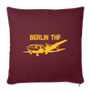 Berlin THF - Sofakissen mit Füllung (45 x 45 cm) - Burgunderrot