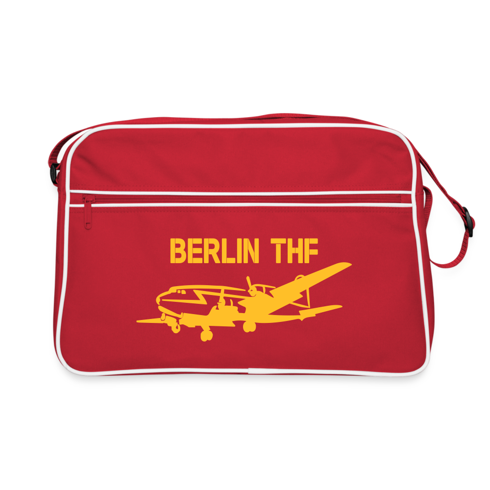 Berlin THF - Retro Tasche - Rot/Weiß