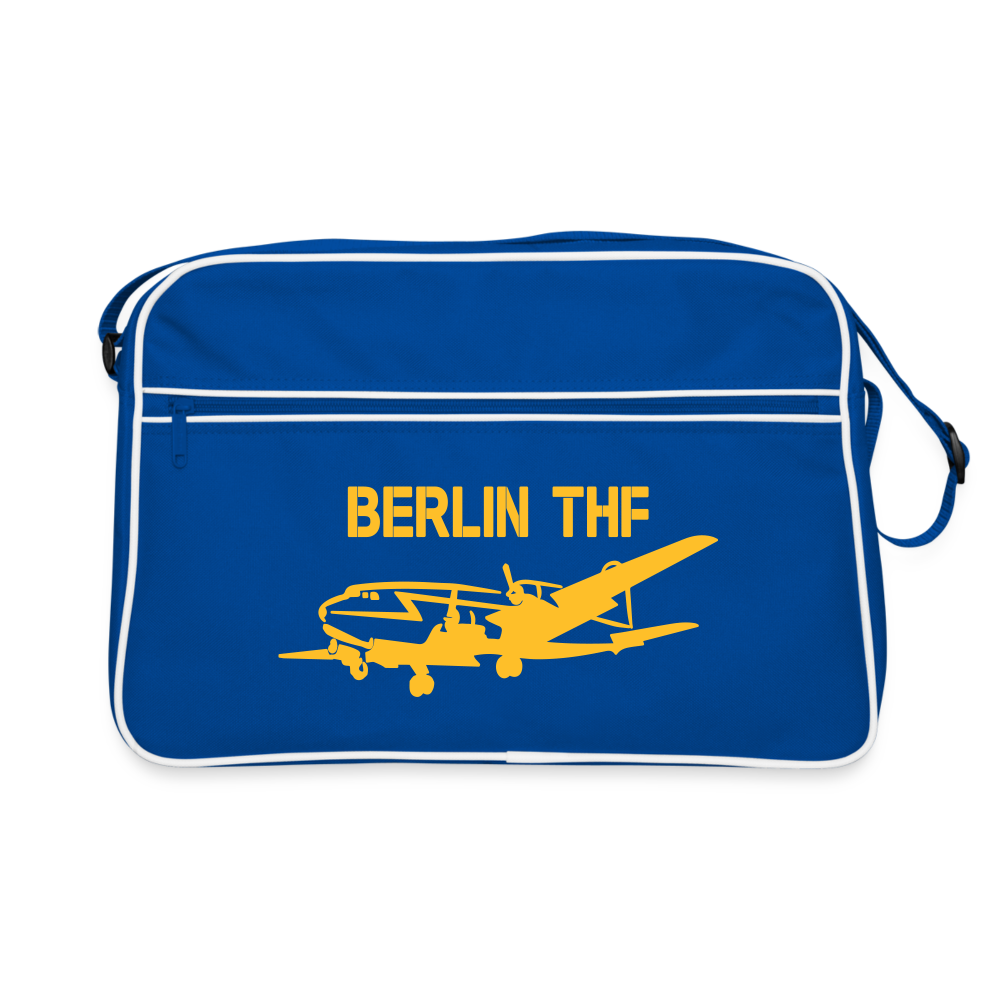 Berlin THF - Retro Tasche - Blau/Weiß