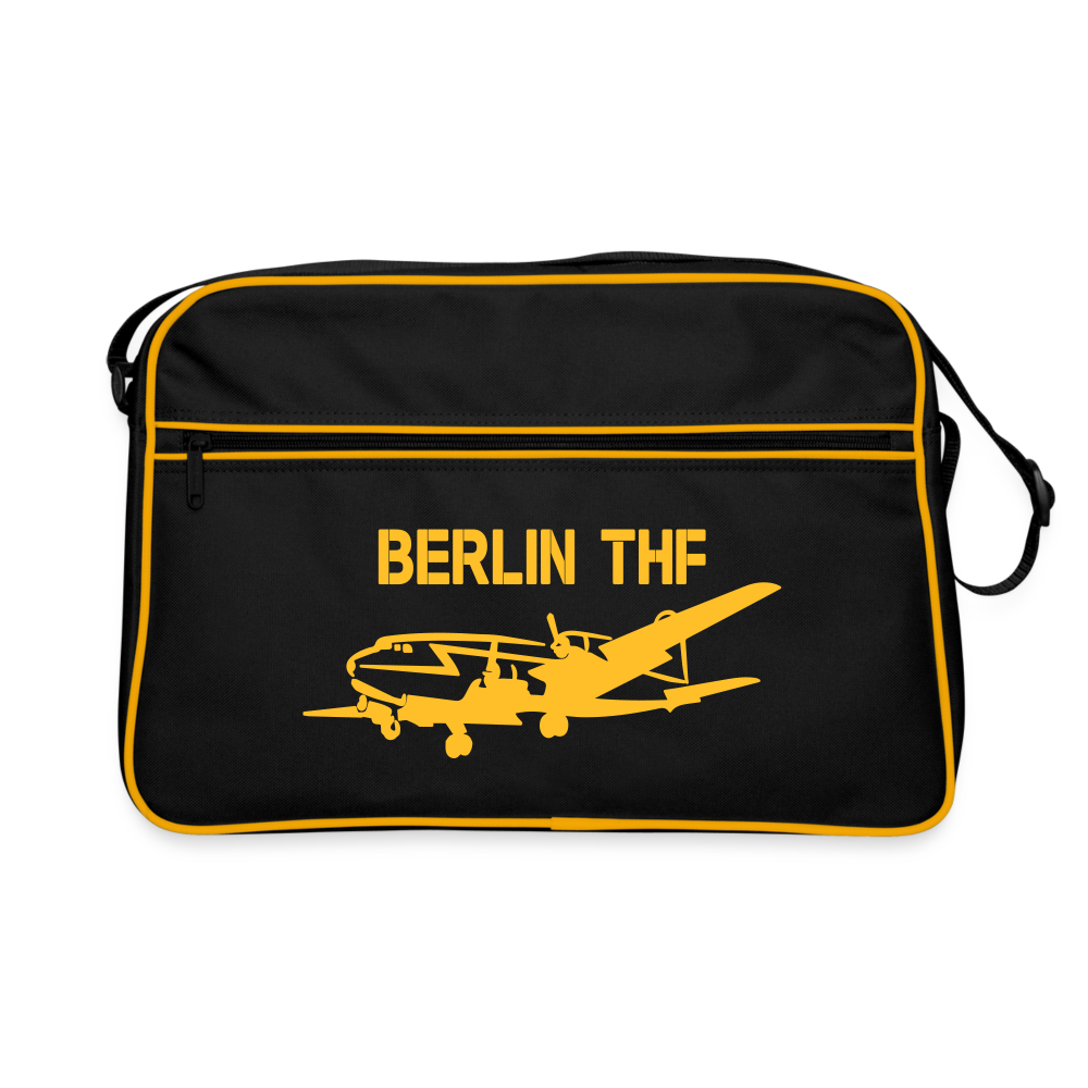 Berlin THF - Retro Tasche - Schwarz/Gold