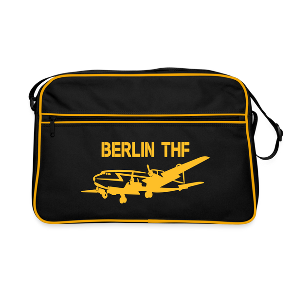 Berlin THF - Retro Tasche - Schwarz/Gold