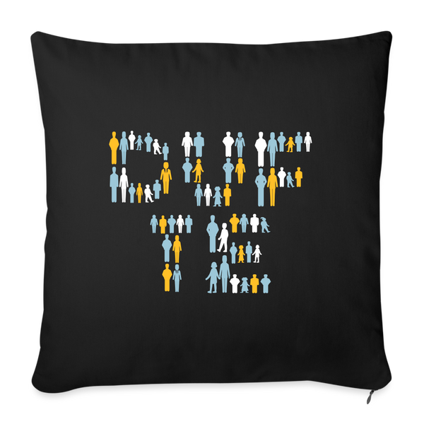 Berliner sind dufte - Sofakissen mit Füllung (45 x 45 cm) - Schwarz