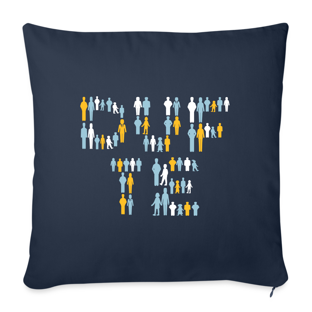 Berliner sind dufte - Sofakissen mit Füllung (45 x 45 cm) - Navy