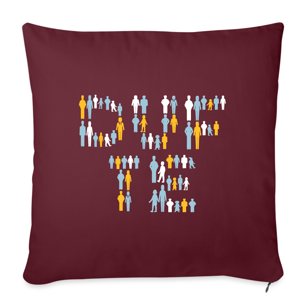 Berliner sind dufte - Sofakissen mit Füllung (45 x 45 cm) - Burgunderrot