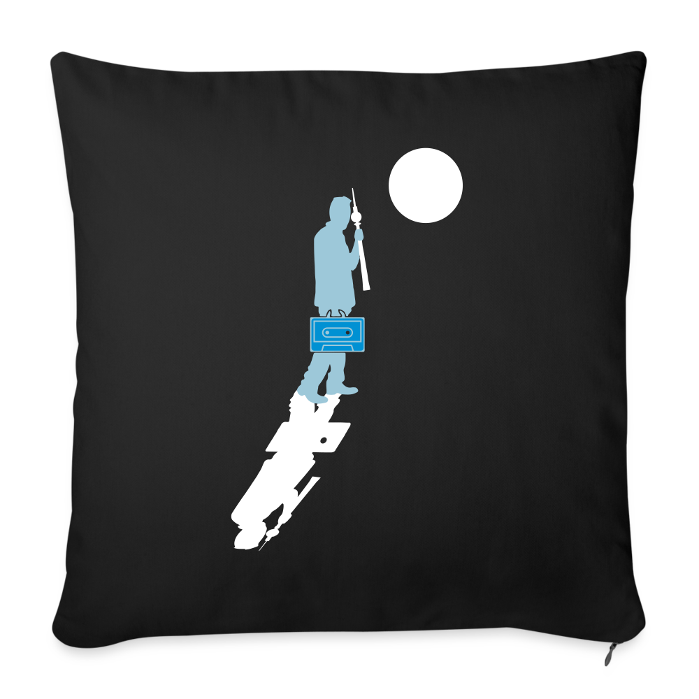 Unterwegs in Berlin - Sofakissen mit Füllung (45 x 45 cm) - Schwarz