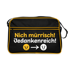 Nich mürrisch! Jedankenreich! - Retro Tasche