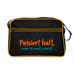 Passiert halt, wenn de nackt feierst! - Retro Tasche