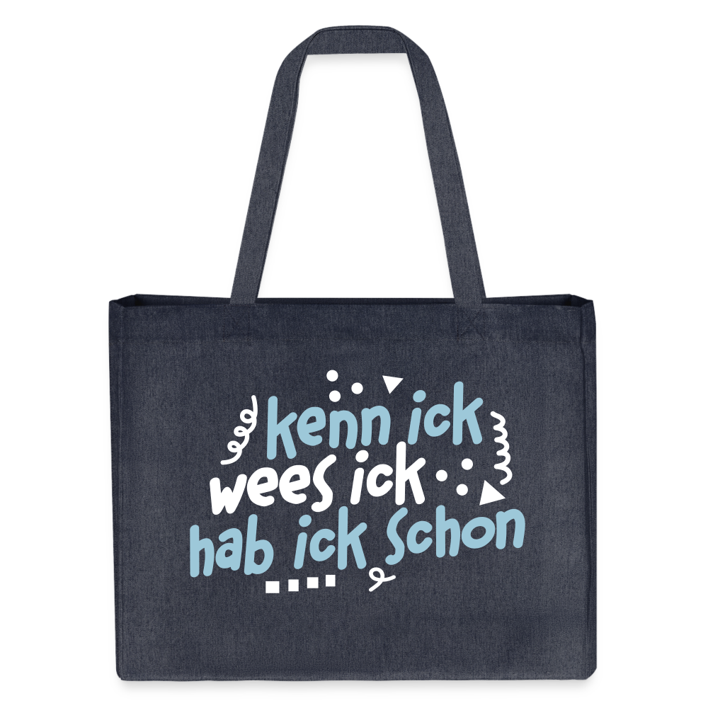 kenn ick wees ick hab ick schon - Shopping Bag - midnight Blue