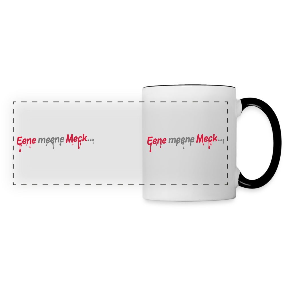 Eene meene Meck... - Tasse zweifarbig - Weiß/Schwarz