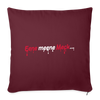 Eene meene Meck... - Sofakissen mit Füllung (45 x 45 cm) - Burgunderrot