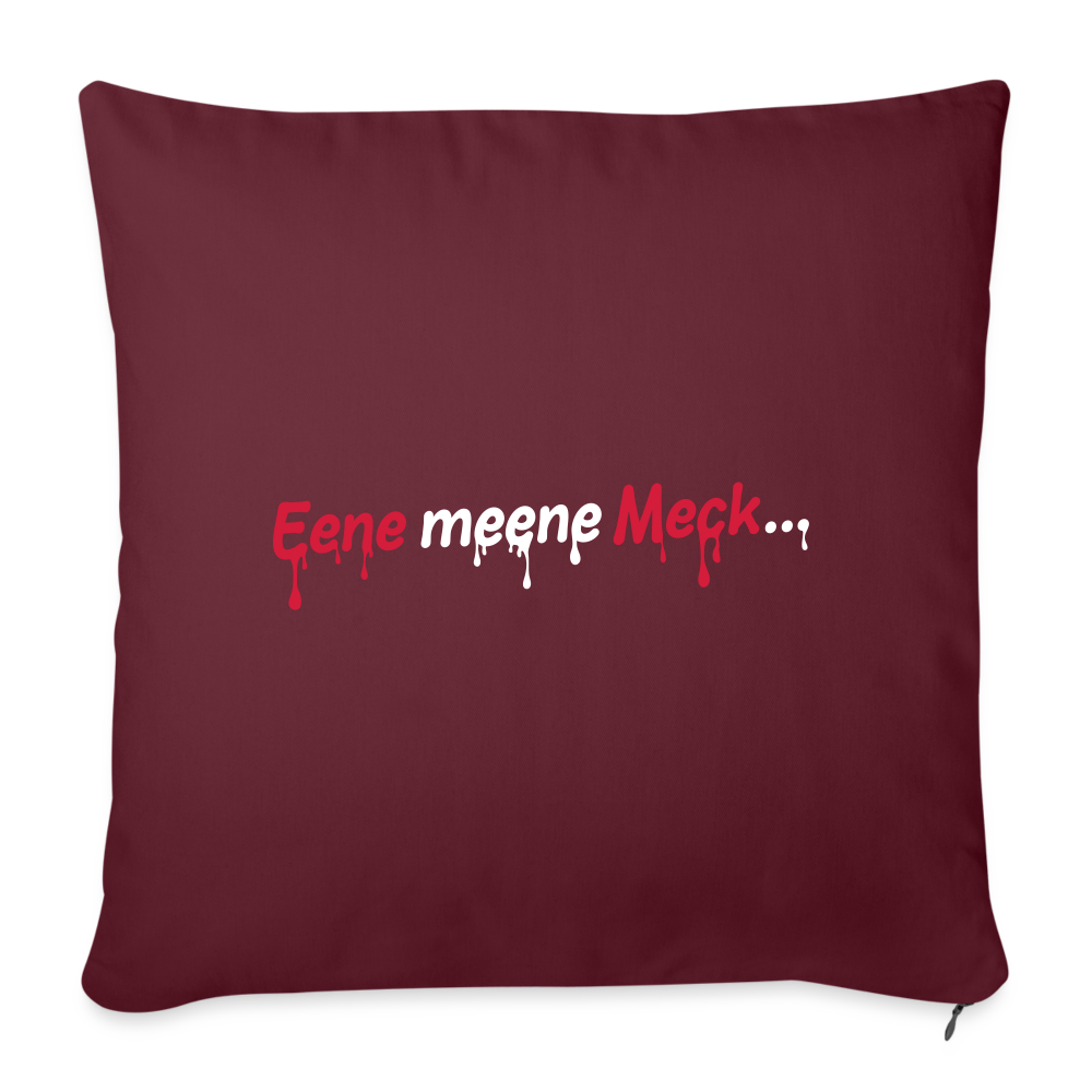 Eene meene Meck... - Sofakissen mit Füllung (45 x 45 cm) - Burgunderrot