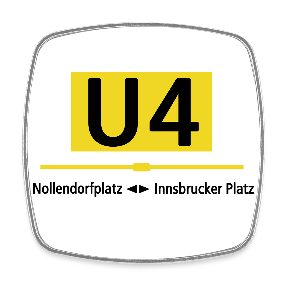 U4 - Kühlschrankmagnet - Weiß