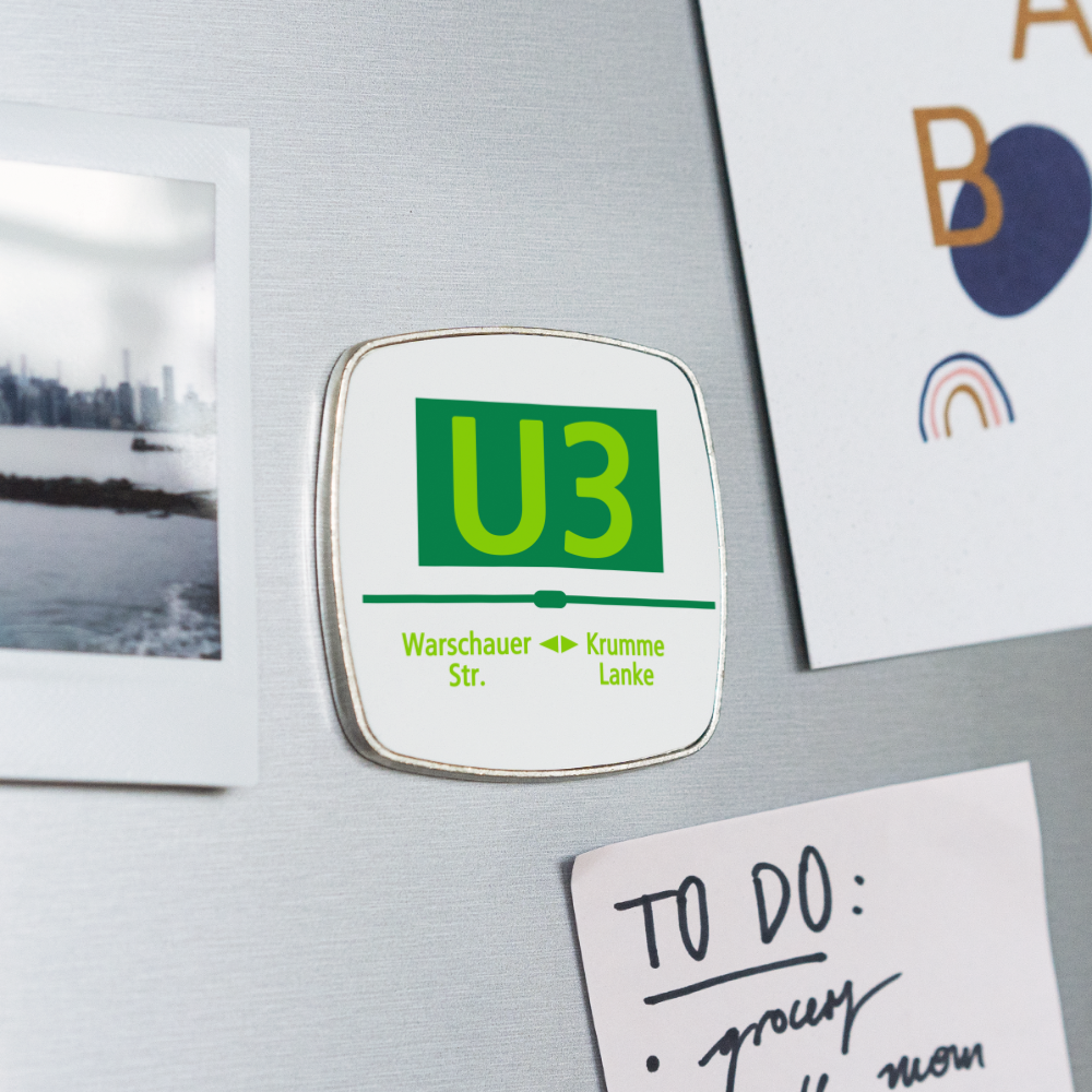 U3 - Kühlschrankmagnet - Weiß