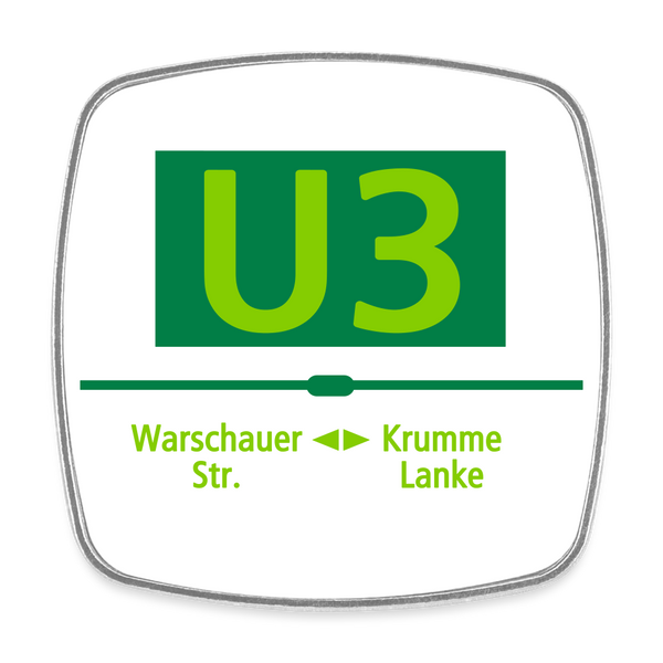 U3 - Kühlschrankmagnet - Weiß