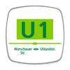 U1 - Kühlschrankmagnet - Weiß