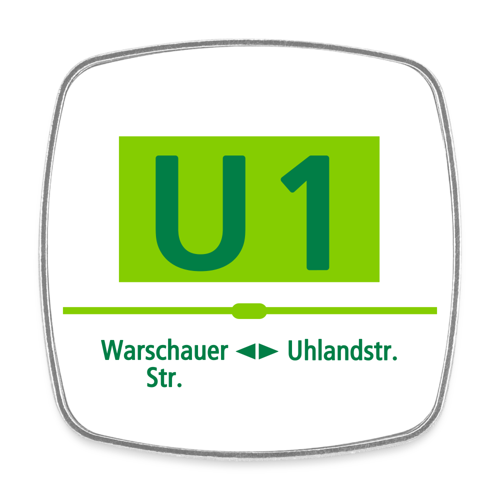 U1 - Kühlschrankmagnet - Weiß