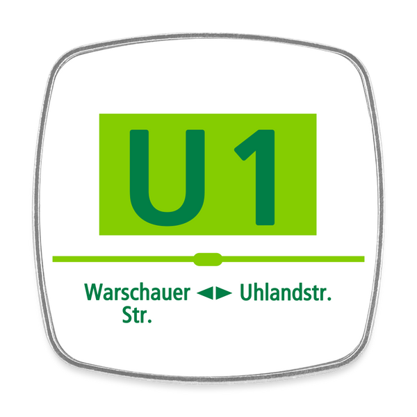 U1 - Kühlschrankmagnet - Weiß