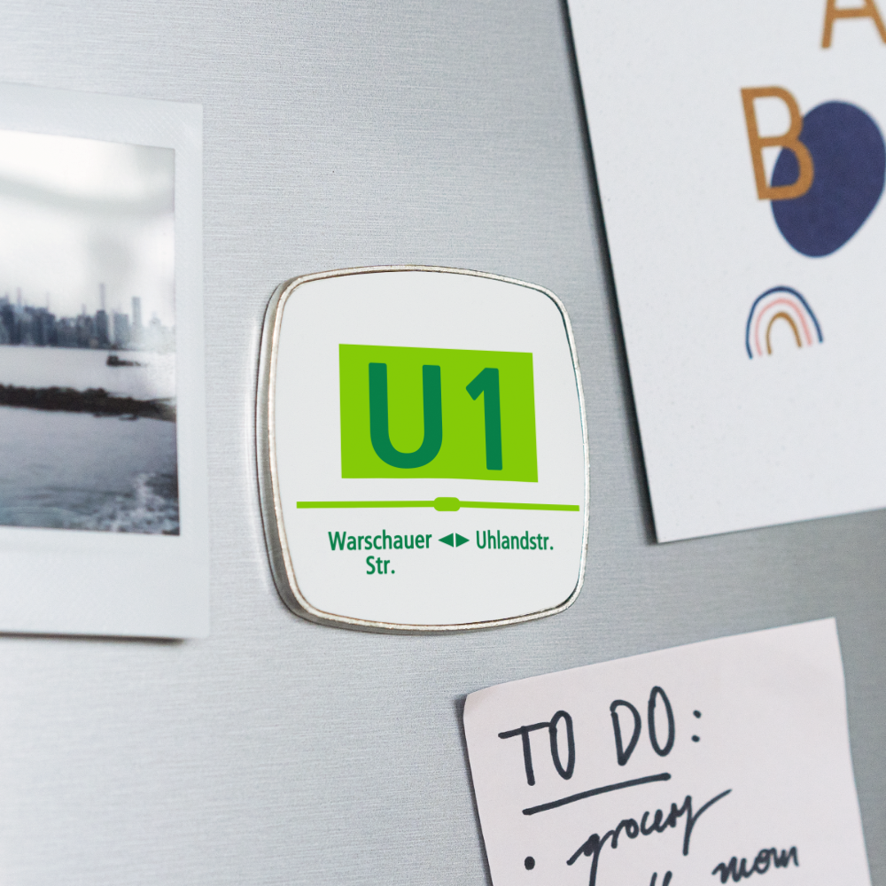 U1 - Kühlschrankmagnet - Weiß