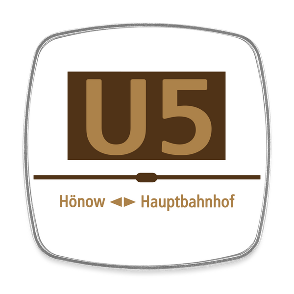 U5 - Kühlschrankmagnet - Weiß