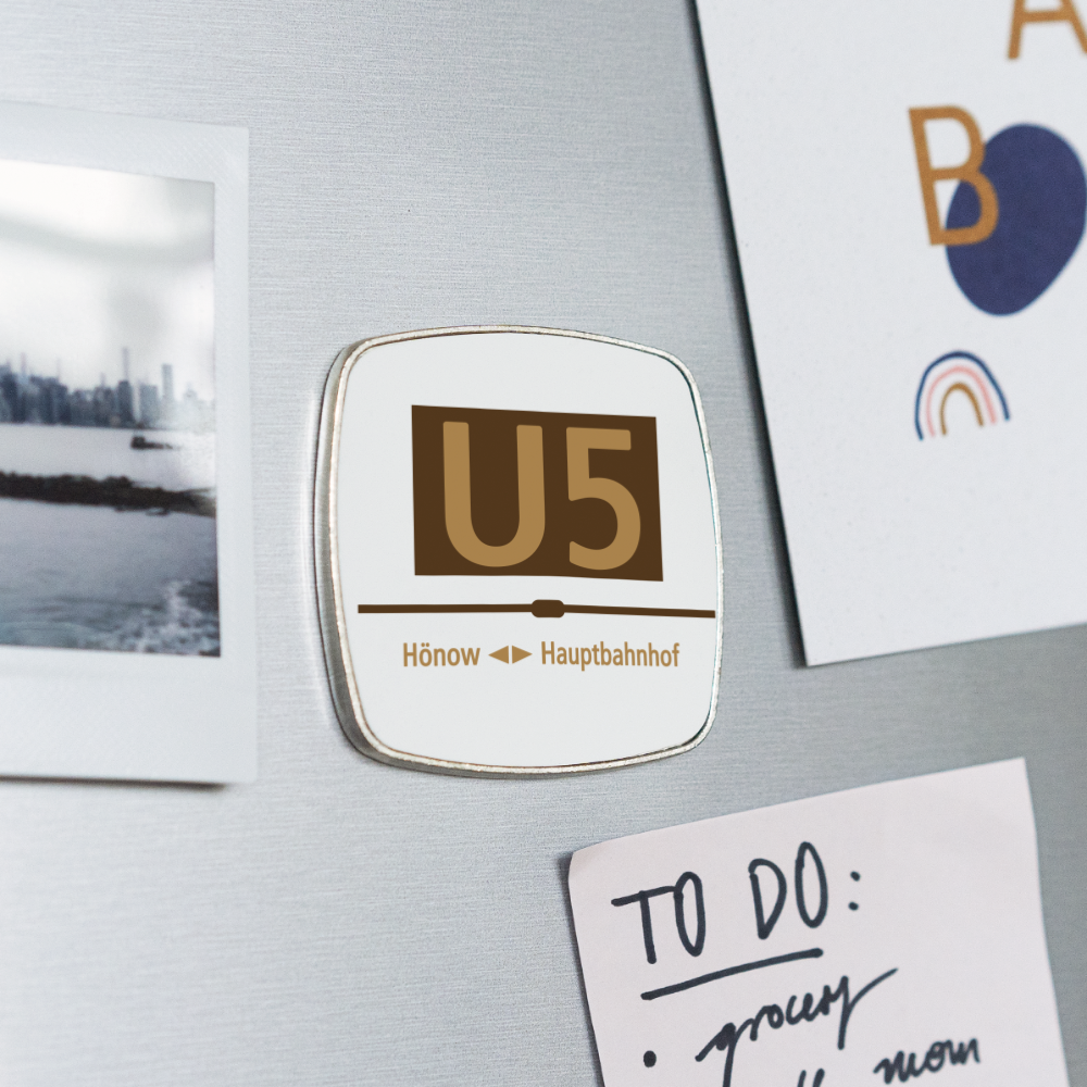 U5 - Kühlschrankmagnet - Weiß