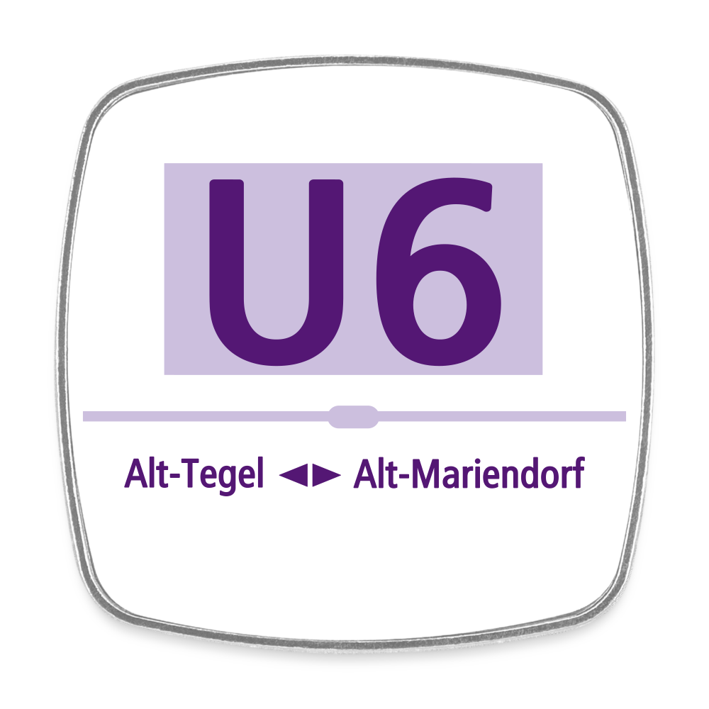 U6 - Kühlschrankmagnet - Weiß