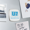 U7 - Kühlschrankmagnet - Weiß