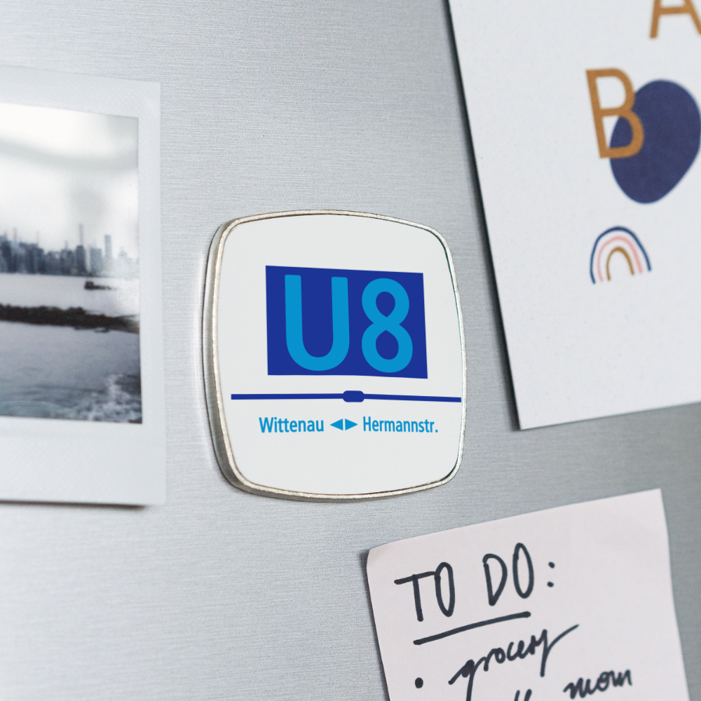 U8 - Kühlschrankmagnet - Weiß
