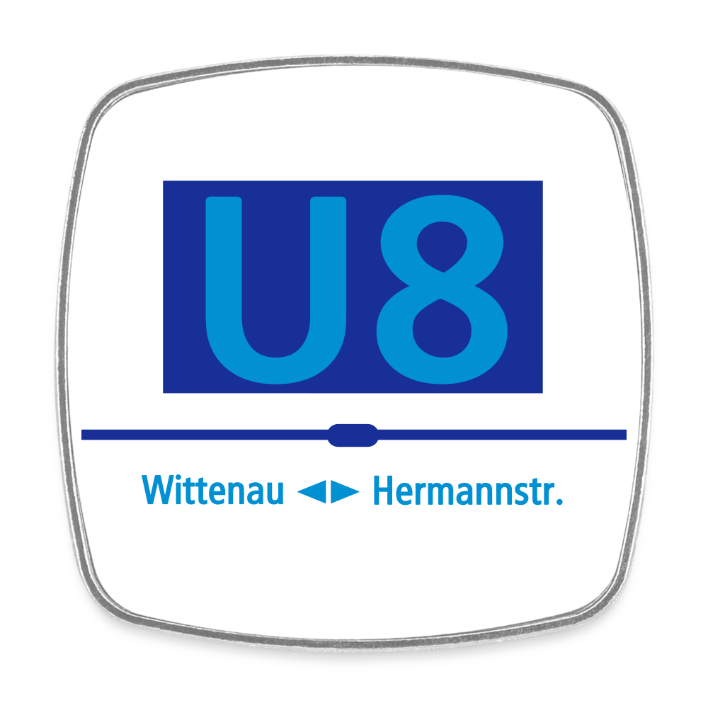 U8 - Kühlschrankmagnet - Weiß
