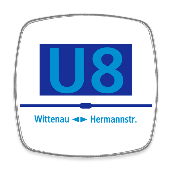 U8 - Kühlschrankmagnet - Weiß
