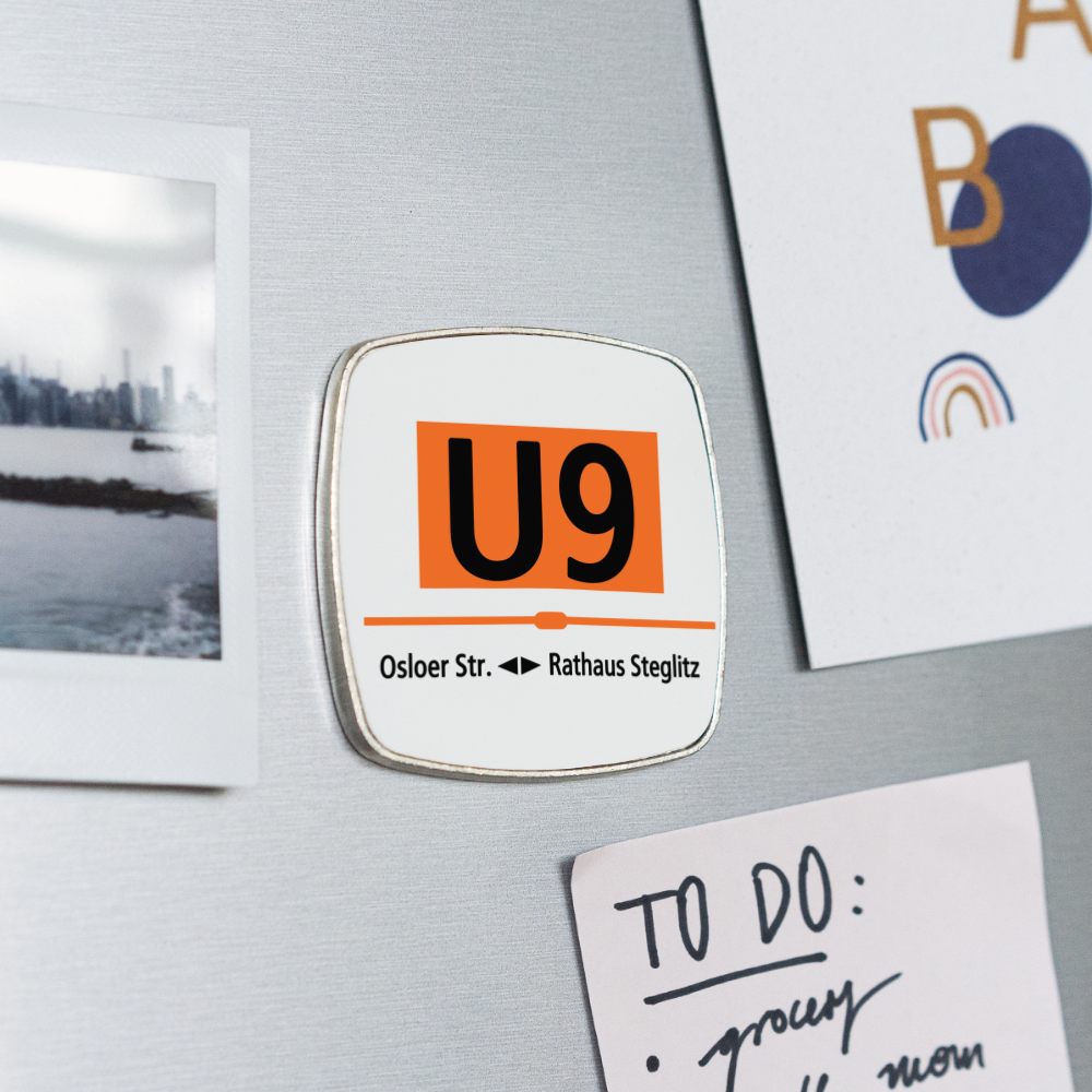 U9 - Kühlschrankmagnet - Weiß