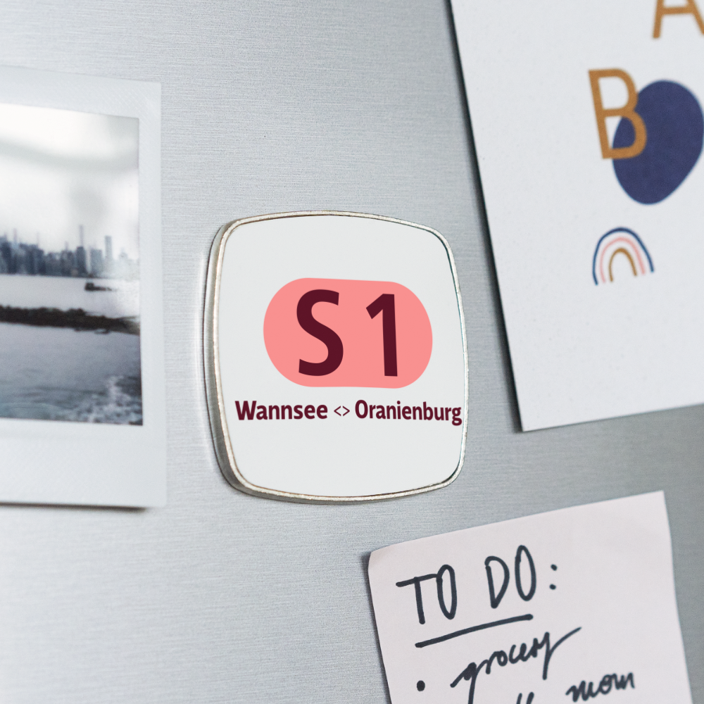 S1 - Kühlschrankmagnet - Weiß